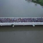 Caravana vista aérea