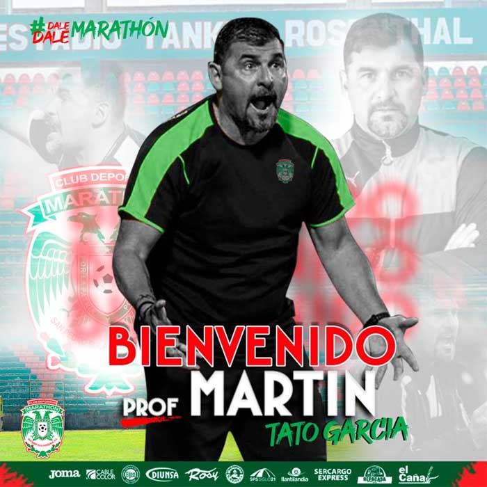 Marathón hace oficial la contratación de “Tato” García como su nuevo DT