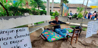 En solidaridad con migrantes periodista hondureño inicia huelga de hambre