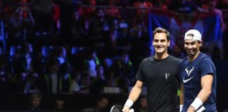 Nadal arropa a Federer en su adiós