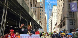 Vendedores ambulantes reclaman en Nueva York licencias para trabajar