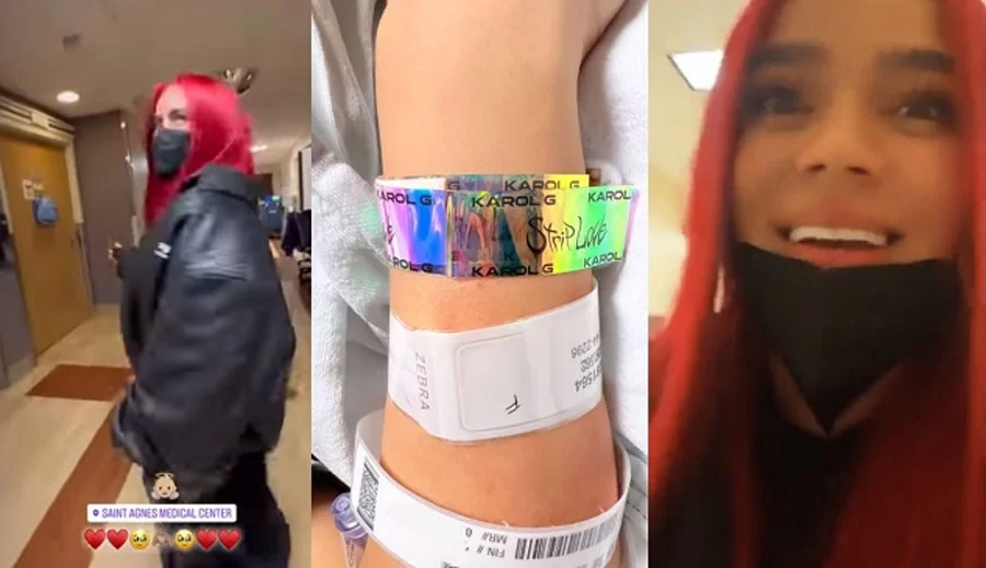 Karol G visita en hospital a madre que dio a luz durante su concierto en EEUU