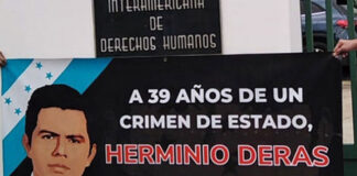 CIDH responsabiliza a Honduras por la ejecución extrajudicial del luchador social Herminio Deras García