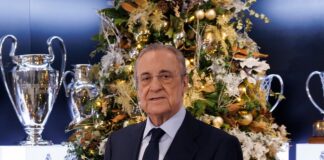Florentino Pérez: «Ha sido un año emocionante para la gran familia madridista»