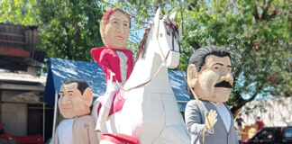 Altos funcionarios y “Juan Pueblo” a la hoguera en quema de Año Viejo