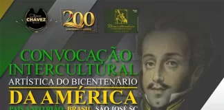 Artista hondureño promueve su proyecto “Bicentenario de América” en São José, Brasil