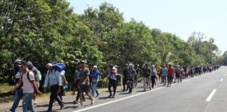 Parte del sur mexicano primera caravana migrante del año con mil personas