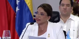 Xiomara Castro exige fin de bloqueos económicos a Cuba, Nicaragua y Venezuela