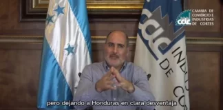 Honduras necesita impulsar la producción nacional, no Ley que le pone en desventaja: CCIC