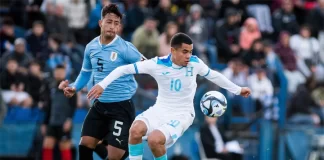 Uruguay vence a Honduras por 1-0 en un amistoso de preparación para el Mundial sub’20