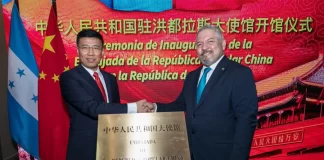 China abre su Embajada en Honduras