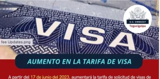 A partir del 17 de junio sube tarifa de visas a EEUU