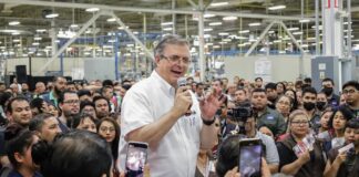 Ebrard deja en segundo plano tema migratorio en visita como aspirante a la frontera norte