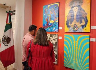 Consulado mexicano inaugura la exposición itinerante “Corazón Migrante” de 23 artistas