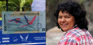 Honduras incluirá a Berta Cáceres en billete que alude a bicentenario de independencia