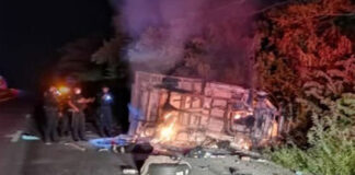 Una camioneta con 27 migrantes se descarrila en México entre ellos hondureños