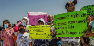 Un brote de varicela y la falta de vacunas azotan a migrantes en la frontera de México