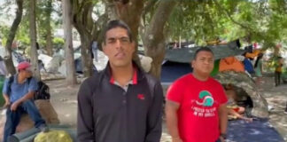 Migrantes venezolanos en complicada situación económica en el oriente de Honduras