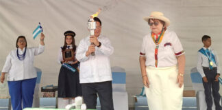 Honduras entrega a Nicaragua la Antorcha Centroamericana de La Paz y de La Libertad