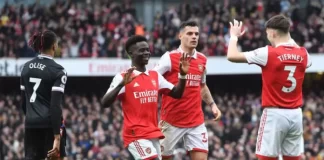 0-4. El Arsenal golea, Saka se lesiona