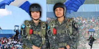 Intrépidas hondureñas desafían los cielos de Tegucigalpa en emocionante salto patrio