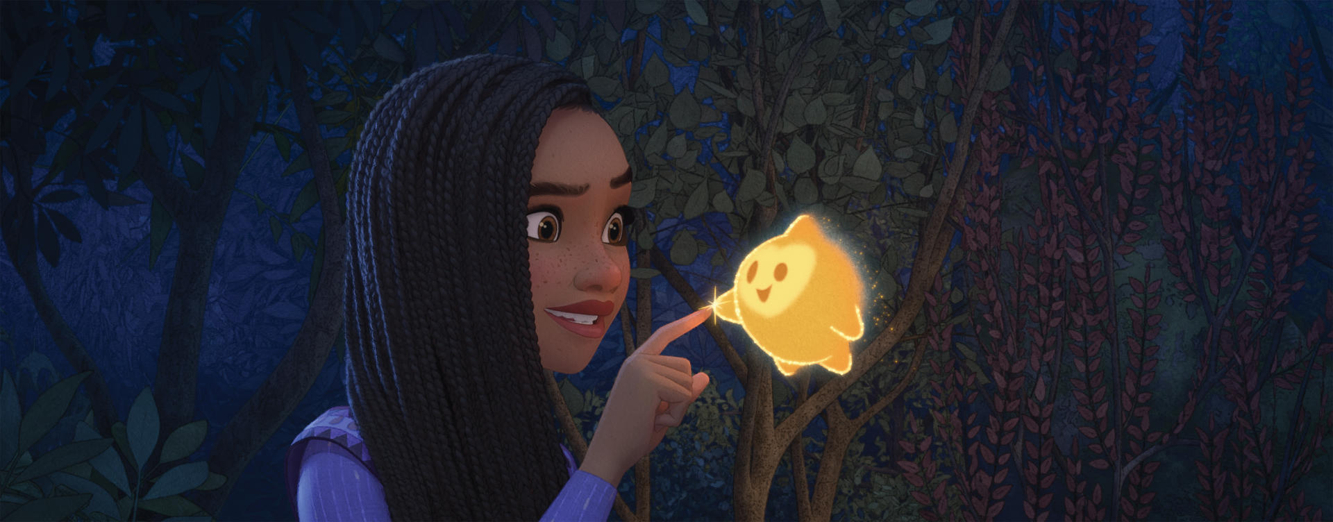 Fotograma cedido por Disney que muestra a Asha y a Star, personajes de la película Wish. EFE/ Cortesía Disney/SOLO USO EDITORIAL/SOLO DISPONIBLE PARA ILUSTRAR LA NOTICIA QUE ACOMPAÑA (CRÉDITO OBLIGATORIO)
