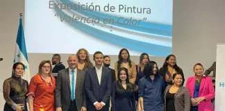 Hondureños talentosos exhiben su arte en Valencia, España