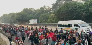 La primera caravana del año sale de la frontera sur de México con 2,000 migrantes