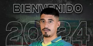 El delantero uruguayo Maximiliano Pérez nueva contratación del Marathón de Honduras