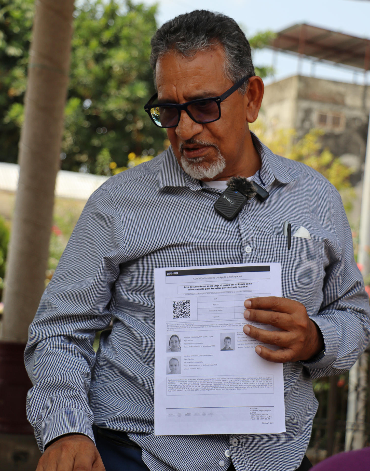 El coordinador del Centro de Dignificación Humana (CDH), Luis Rey García Villagrán, habla durante una rueda de prensa este miércoles, en la Ciudad de Tapachula, en el estado de Chiapas (México). EFE/ Juan Manuel Blanco

