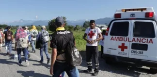 Mueren tres migrantes tras ser arrollados por un camión en el sur de México