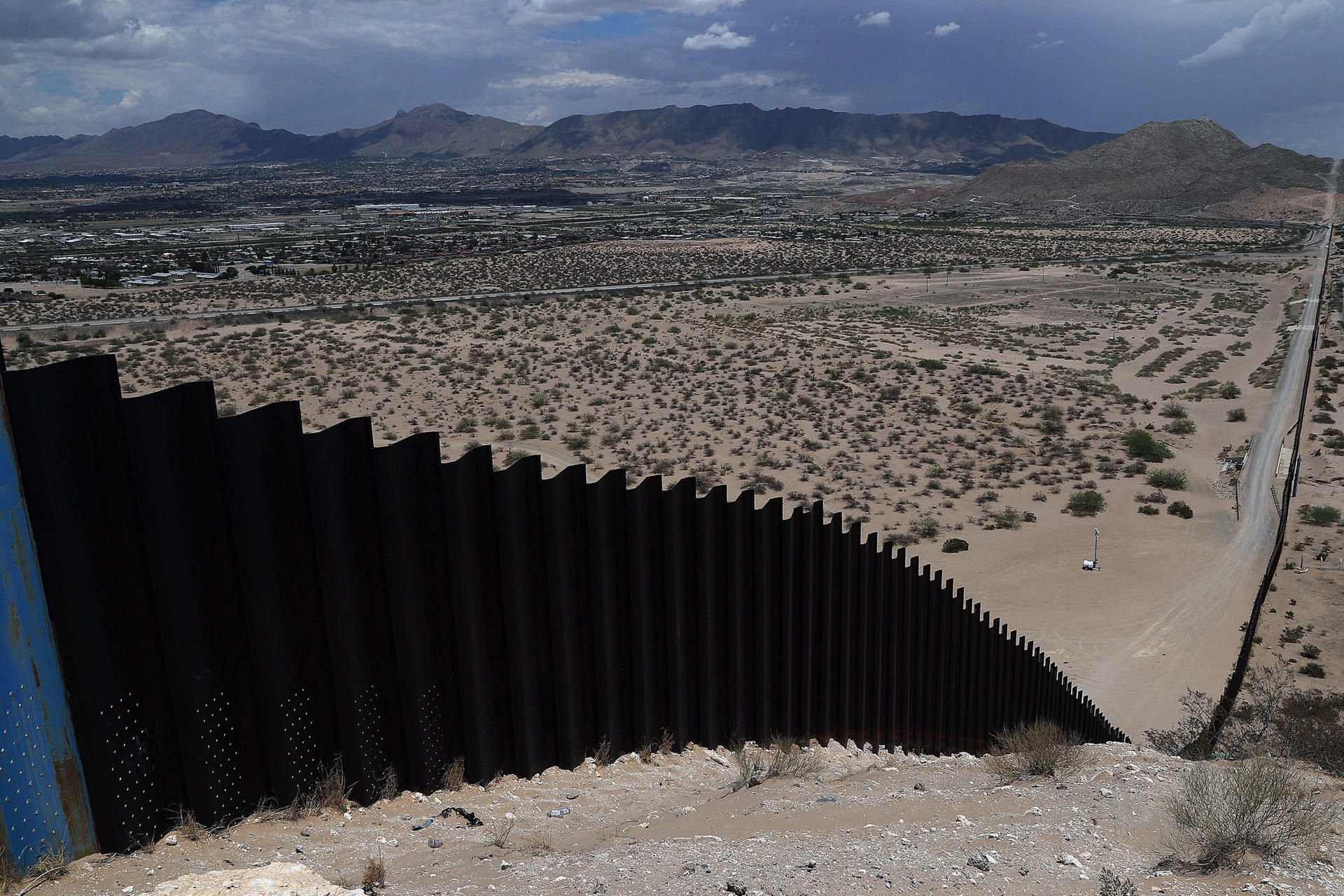 Fotografía de la frontera entre México y Estados Unidos, el 21 de julio de 2024 en Ciudad Juárez (México). EFE/ Luis Torres
