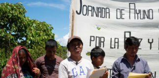 Indígenas desplazados exigen paz y alto al crimen organizado en estado mexicano de Chiapas