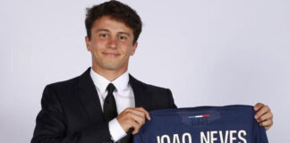 El PSG ficha hasta 2029 al joven internacional portugués Joao Neves, del Benfica