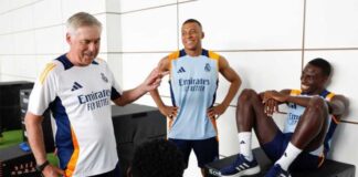 Mbappé se divierte en su primer día en la Ciudad Real Madrid