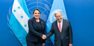 Presidenta Castro entrega segundo borrador para instalación de la CICIH a António Guterres