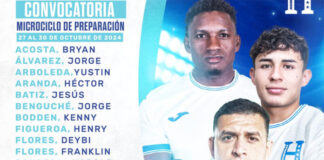 Rueda convoca a 24 jugadores de Honduras para microciclo de cara al partido contra México