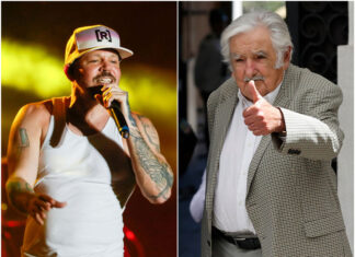 El rapero Residente visita en Montevideo al expresidente uruguayo José Mujica