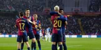 3-1. El líder castiga en media hora a un combativo Espanyol