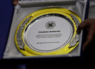 Acnur entrega reconocimiento de “Ciudades Solidarias” a la capital hondureña