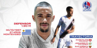 Olimpia contrata a defensor uruguayo de 27 años para el Clausura