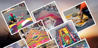 Las alfombras, el arte que evoca la fe de los hondureños