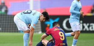 Lewandowski, con molestias en bíceps femoral, baja del Barça en trofeo de pretemporada