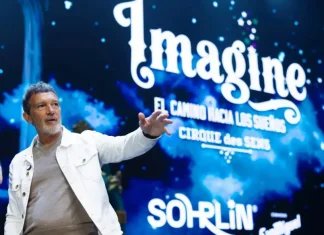 Antonio Banderas hace crecer su espectáculo ‘Imagine’ en un Sohrlin «aún muy pequeño»