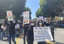 “Qué vergüenza”, grito unísono de los manifestantes en Los Ángeles por redadas migratorias