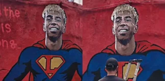 Lamine Yamal, retratado como un superhéroe en Barcelona antes de su 18 cumpleaños