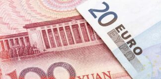 El euro se sitúa a su nivel más alto frente al yuan chino desde 2014