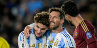 3-0. Doblete de Messi en su último duelo oficial en Argentina, que aplasta a Venezuela