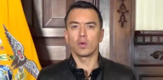 El presidente Noboa denuncia el Estatuto Migratorio entre Ecuador y Venezuela