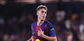 Fermín López, tres semanas de baja por una lesión en el psoas ilíaco